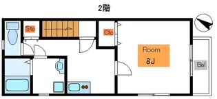 プレジオモリタ【2階】の間取り