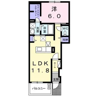 キャッスル【1階】の間取り