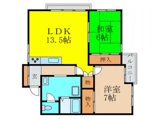 ル・レ-ヴ【2階】の間取り