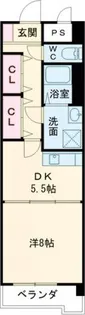 ミカーサ安島【3階】の間取り