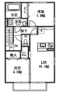 チェリーウェル【2階】の間取り