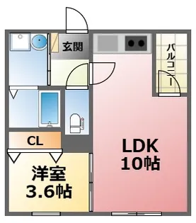 リブレメゾン東鳴尾I【3階】の間取り
