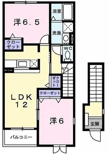 ミルトA (mild)【2階】の間取り