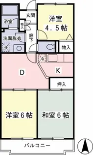京王ラフィネ橋本【1階】の間取り