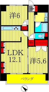 エスペランス・YAMADA【2階】の間取り