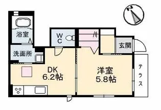 RAINBOW A棟【1階】の間取り