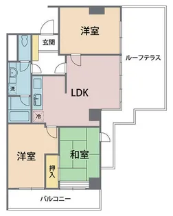 モンテアルト緑青館【3階】の間取り