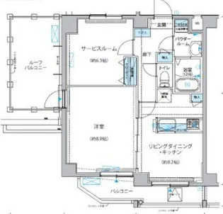 ARCOBALENO KAMEIDOII(アルコバレーノ亀戸II)【5階】の間取り