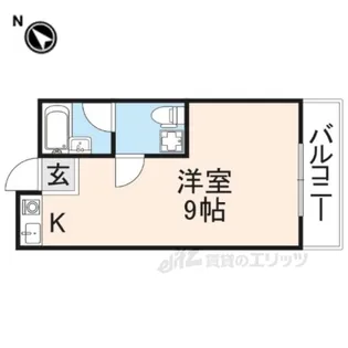 ヴィラ岡山手【1階】の間取り