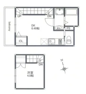 medio上高田【2階】の間取り