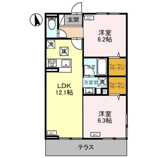 CLASSEUM元今泉【1階】の間取り