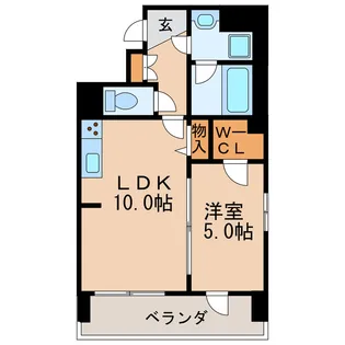 クリスタル丸の内【7階】の間取り