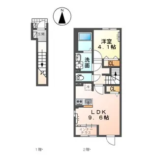 ノワレット【2階】の間取り
