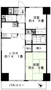ロイヤルプラザ浅草【6階】の間取り