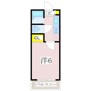 ロゼーヌ鴨池【4階】の間取り