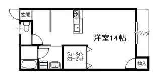 第1ピノキオコーポ【1階】の間取り