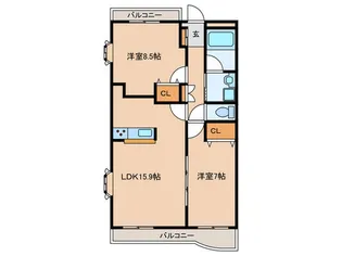 ロイヤルスクエア【4階】の間取り
