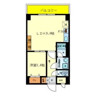 メゾンドリベルテ【5階】の間取り