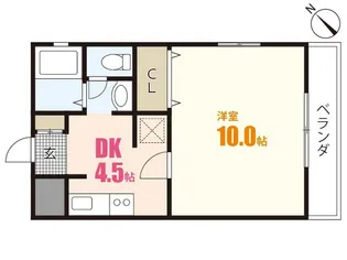 フリックコートSYO【2階】の間取り