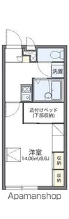レオパレス花畑【2階】の間取り