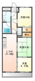 トゥー・ル・モンド【4階】の間取り