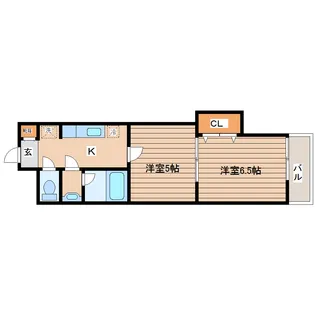 ブライトンコート仙台【4階】の間取り