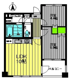 アピス日暮里【6階】の間取り