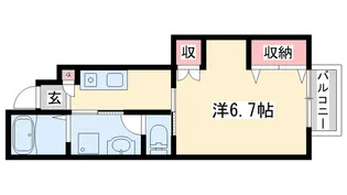 カーサワイズ【1階】の間取り