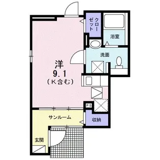 ゴールドリング【1階】の間取り