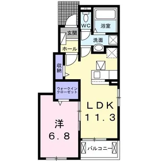 ストークワコー ピュア【1階】の間取り