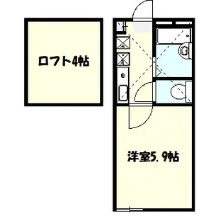 グロリア溝の口【2階】の間取り