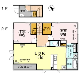 BUENAVISTA(ブエナビスタ)【2階】の間取り