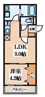 badge四條畷【2階】の間取り
