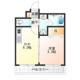 シーガルマンション【4階】の間取り