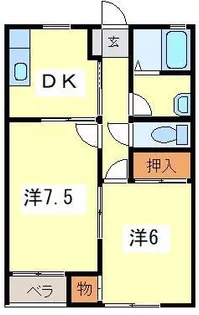 シャルマンシャトー A【2階】の間取り