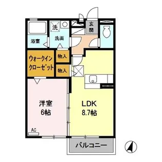 フェリーチェ A【1階】の間取り
