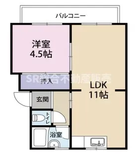 serie東大阪【4階】の間取り