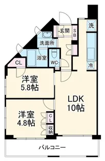 パティオス12番街【5階】の間取り