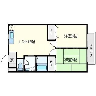 ガーディニアハウス【2階】の間取り