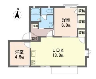 エントピアA【1階】の間取り