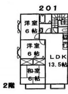 ル-ミ-玉川学園【2階】の間取り