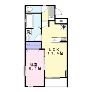 アライアンスふじみ野【2階】の間取り