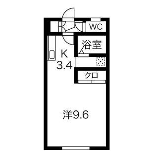 クリア恵庭【1階】の間取り