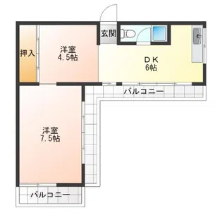 大栄マンション【3階】の間取り