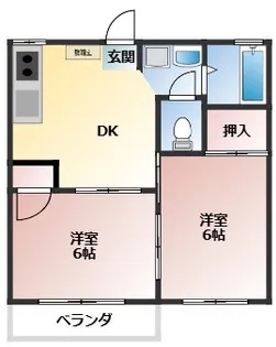 庄司ハイツU【2階】の間取り