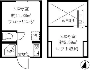ティ・アーモコルテス【2階】の間取り