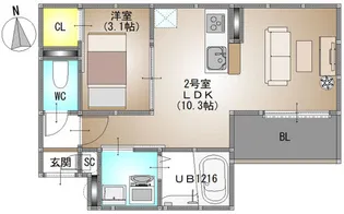 REGALEST ROIS【3階】の間取り