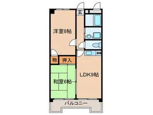 ハイツニチカン2【4階】の間取り