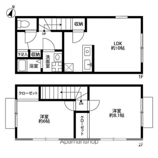 アムール 青葉【1階】の間取り