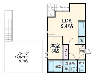 フォンティーナ 本千葉【2階】の間取り
